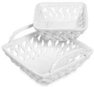 Tabletops Gallery Square Serving Baskets (Set of 2)