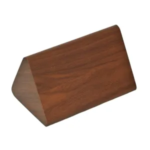 The Procure Store Triangle Shape Wooden Digital Clock- Brown