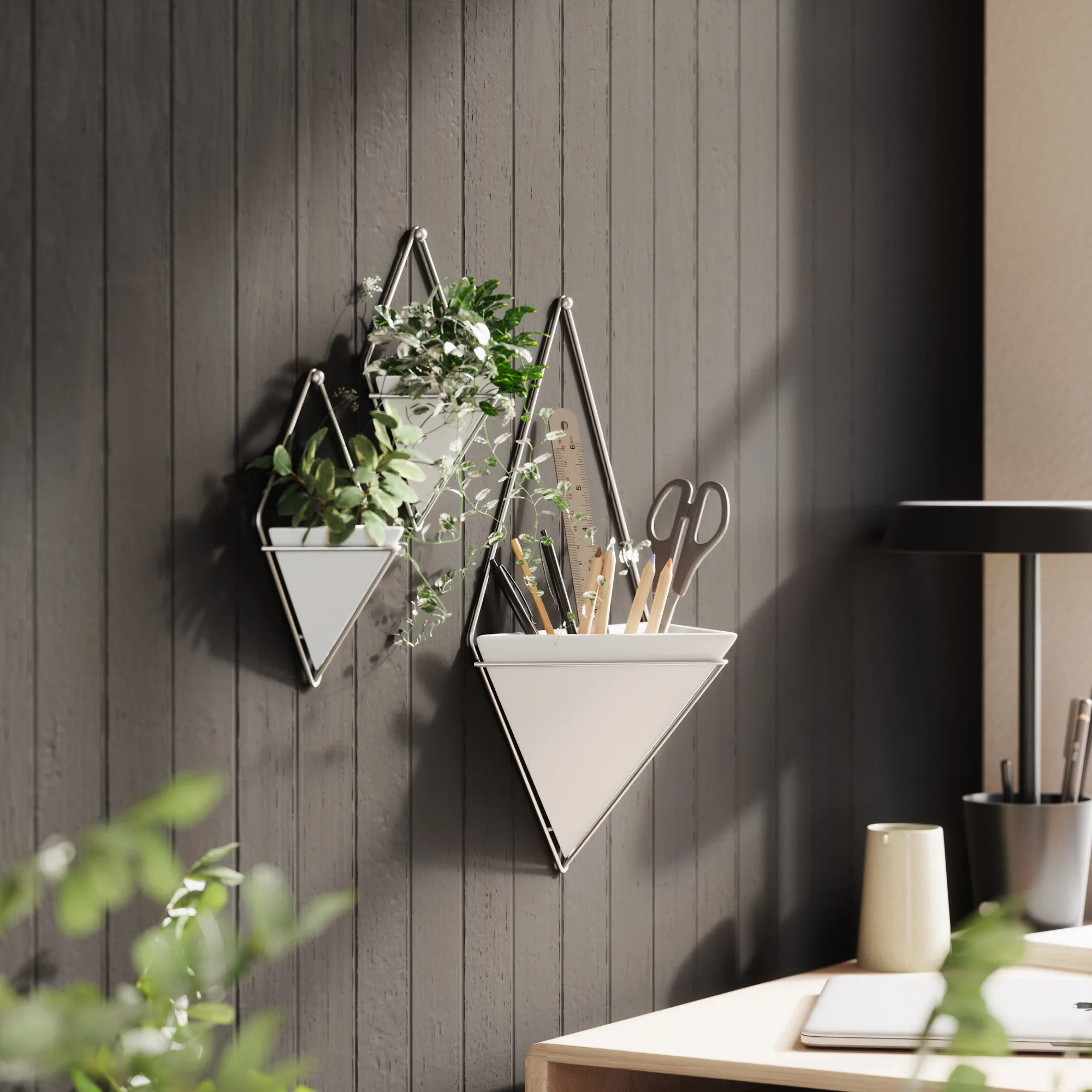 Trigg Wall Planter & Storage Small, Set of 2