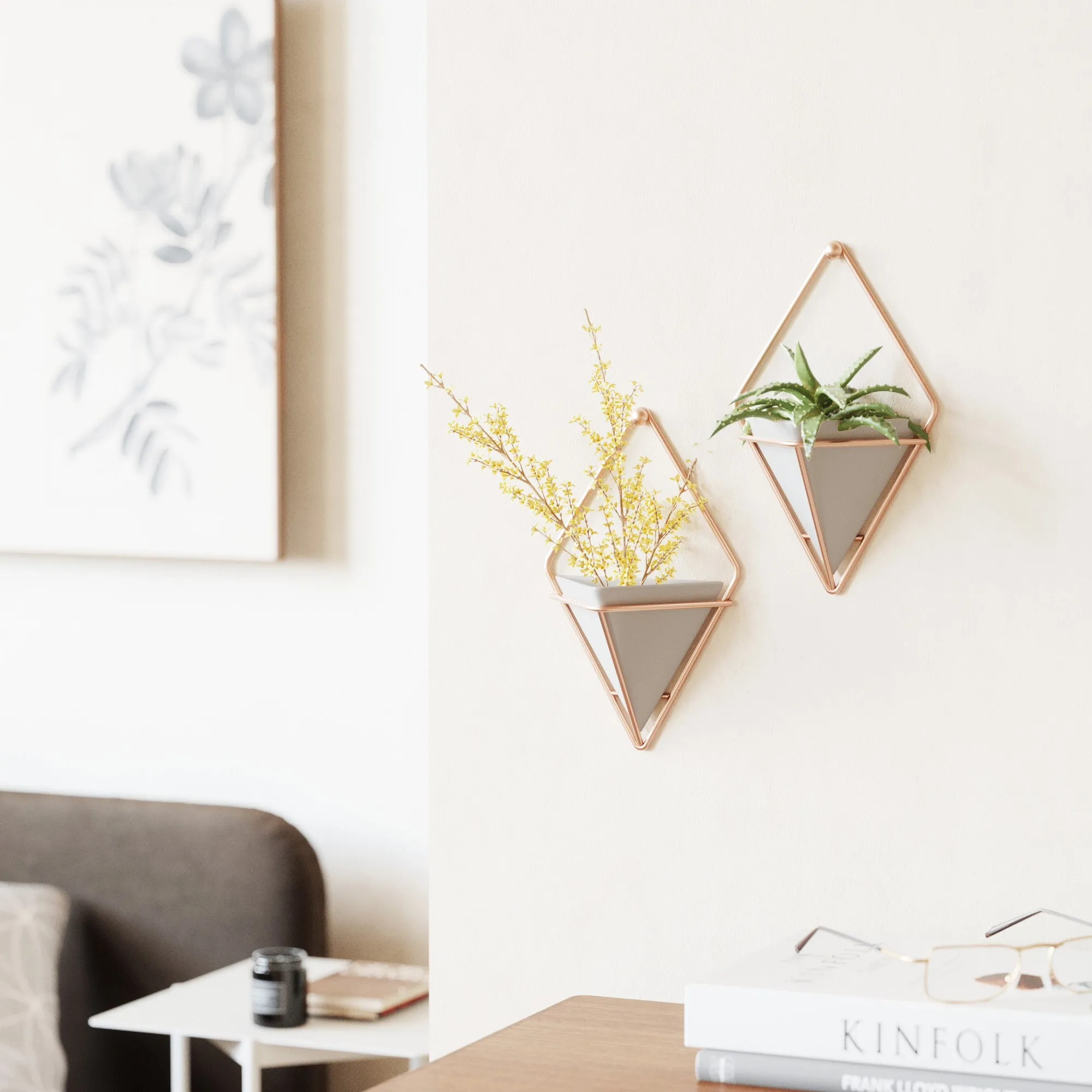 Trigg Wall Planter & Storage Small, Set of 2