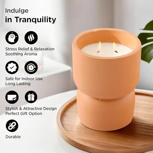 UMAI Scented Candles (11 Hrs Burn Time) Patchouli Scented Candles for Gift | Scented Candles for Home Decor | Scented Candles for Bedroom Bathroom | Home Decor Items | Aroma Candle