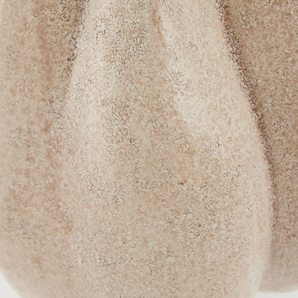 Valona vase H30cm. linen stoneware