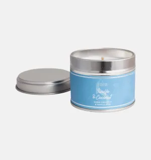 Vanilla and Coconut Small Tin Candle