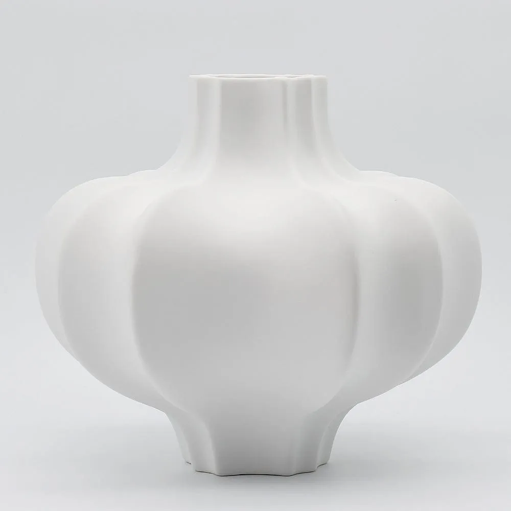 Vase en céramique - Blanc mat