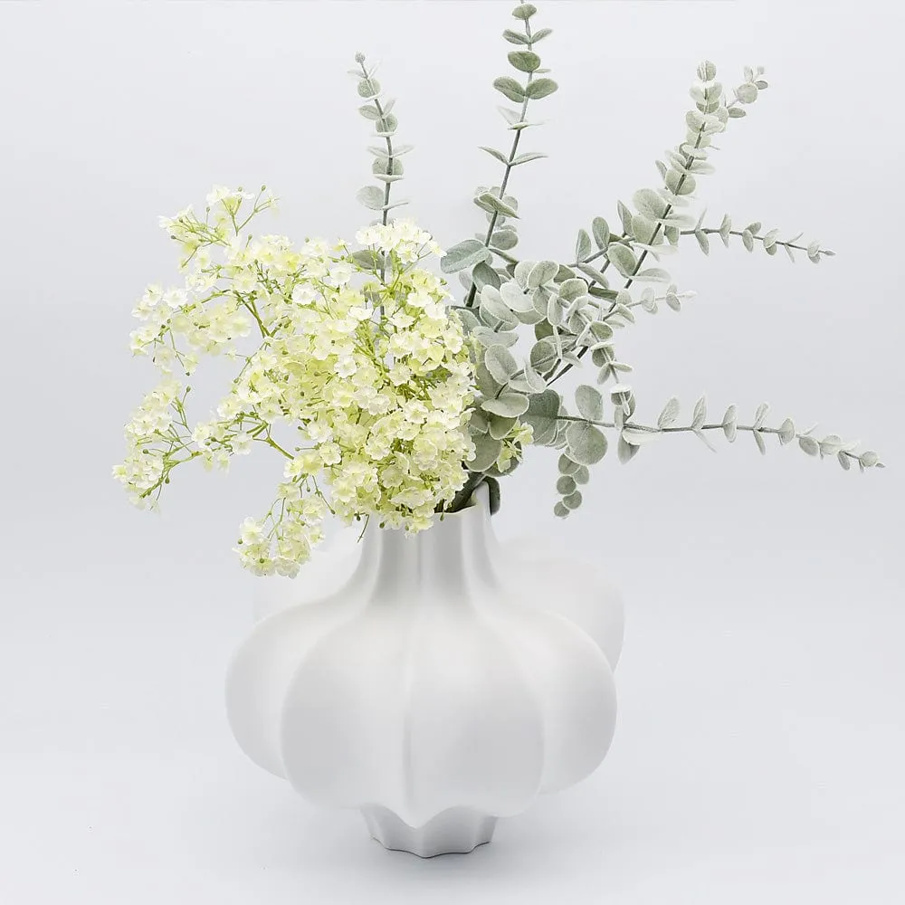 Vase en céramique - Blanc mat
