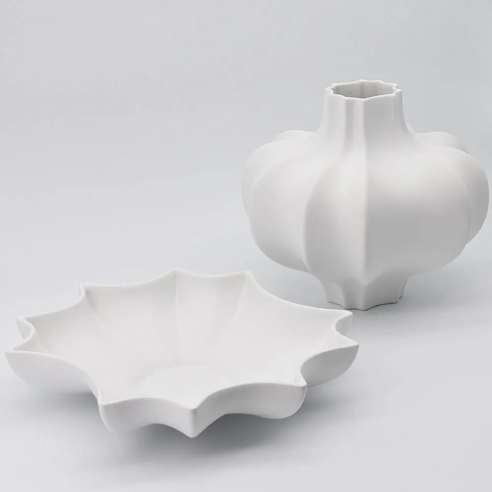 Vase en céramique - Blanc mat