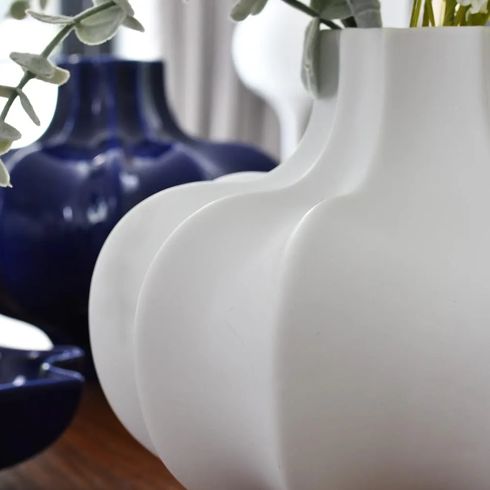Vase en céramique - Blanc mat