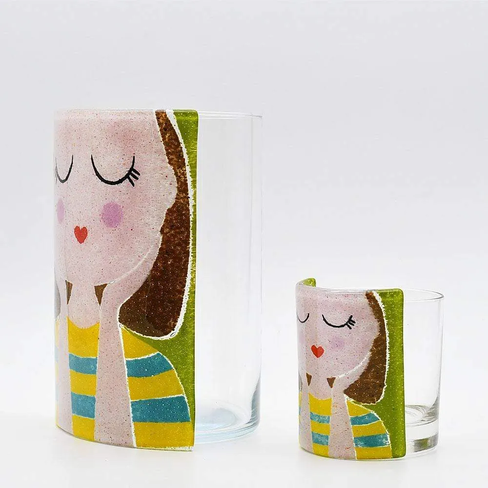 Vase en verre "Marinha Grande" 10cm
