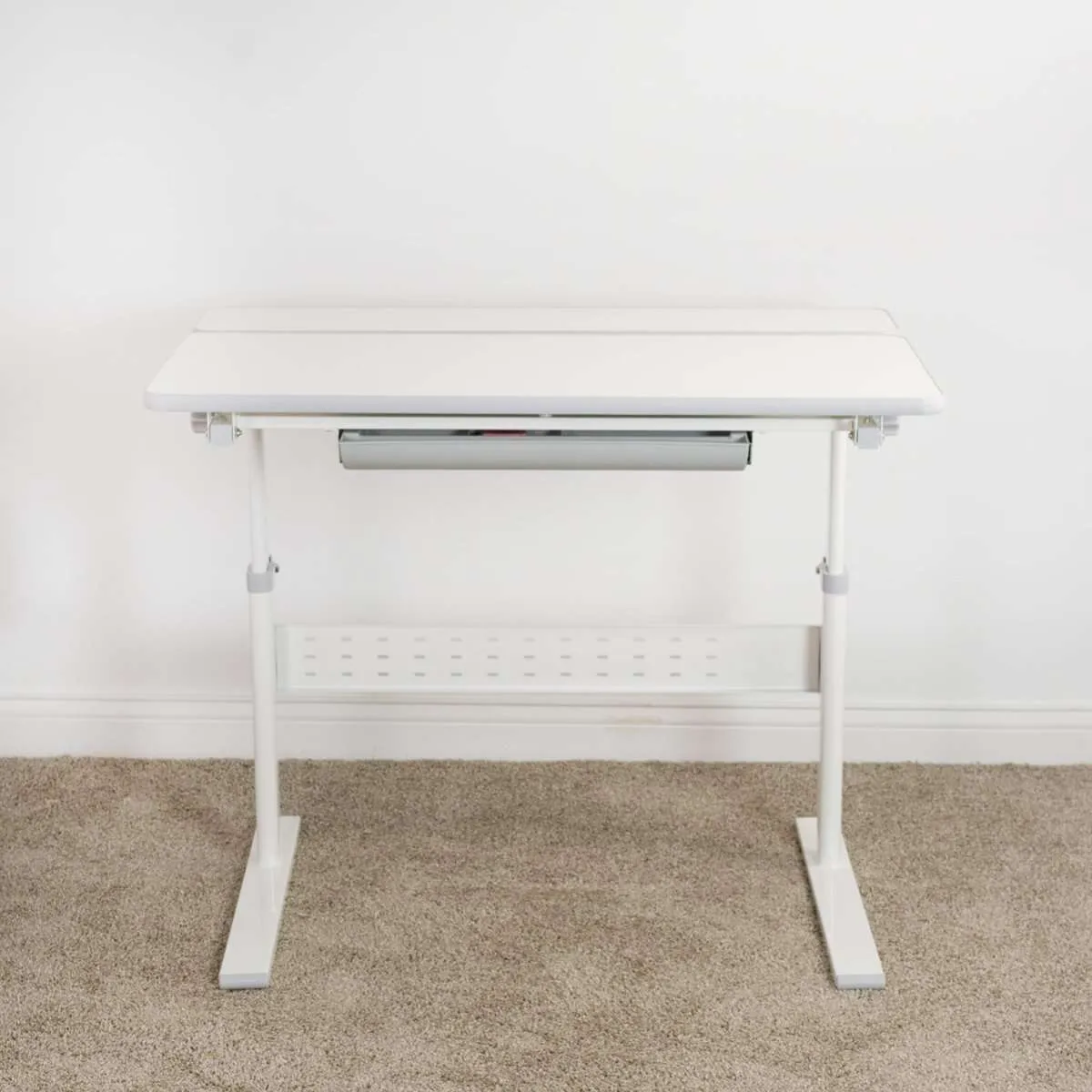 VIVO White Kids' Height-Adjustable Desk Interactive Workstation, DESK-V503G