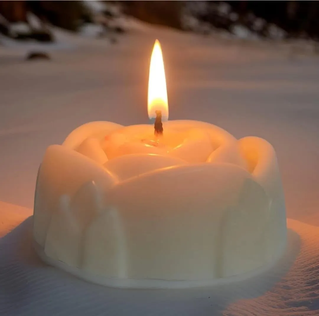 White and Green Color Fragrance Candle/Scented Candle/Floating Candle/Home Decor Candle/Candles/Combo Pack of 8