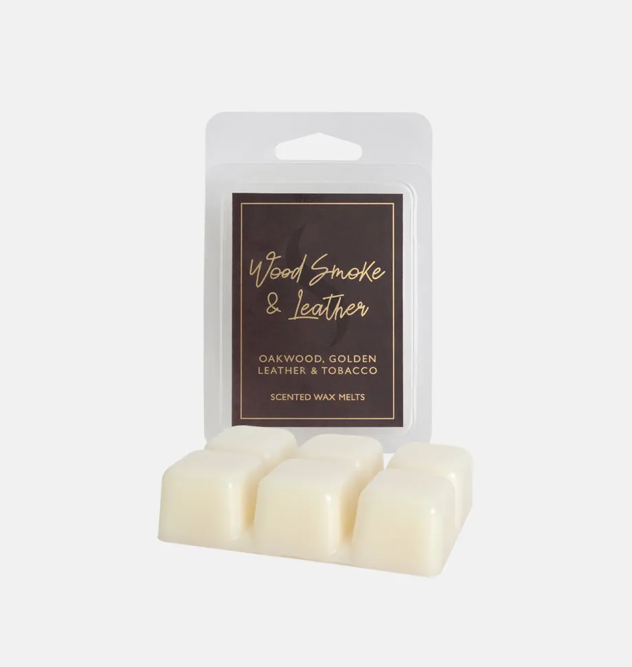 Wood Smoke & Leather Wax Melt 6 Pack