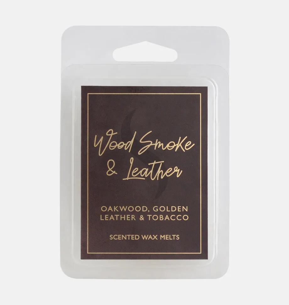 Wood Smoke & Leather Wax Melt 6 Pack
